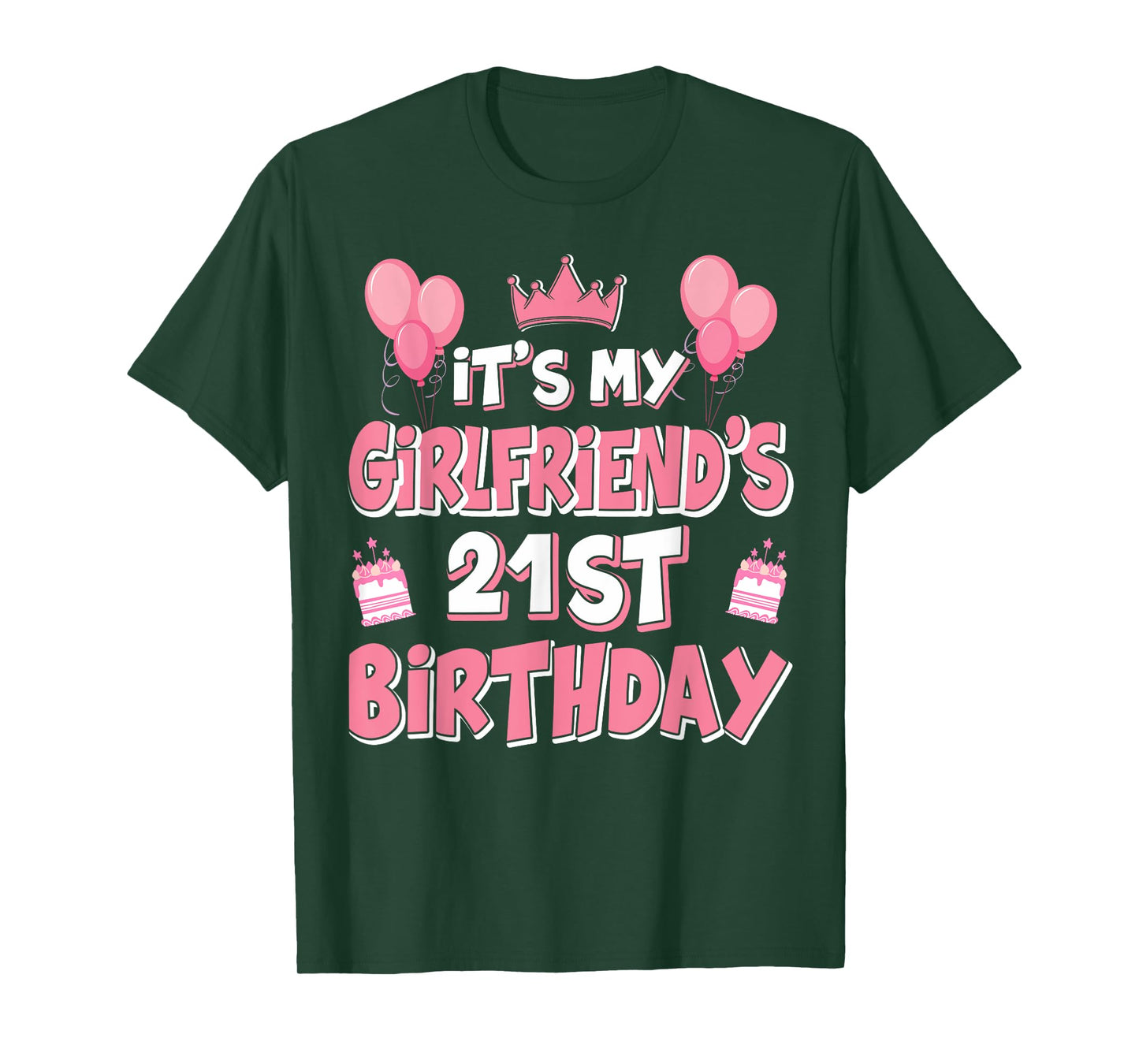 Balloon It's My Girlfriend's 21st Birthday 2004 21 Years Old T-Shirt