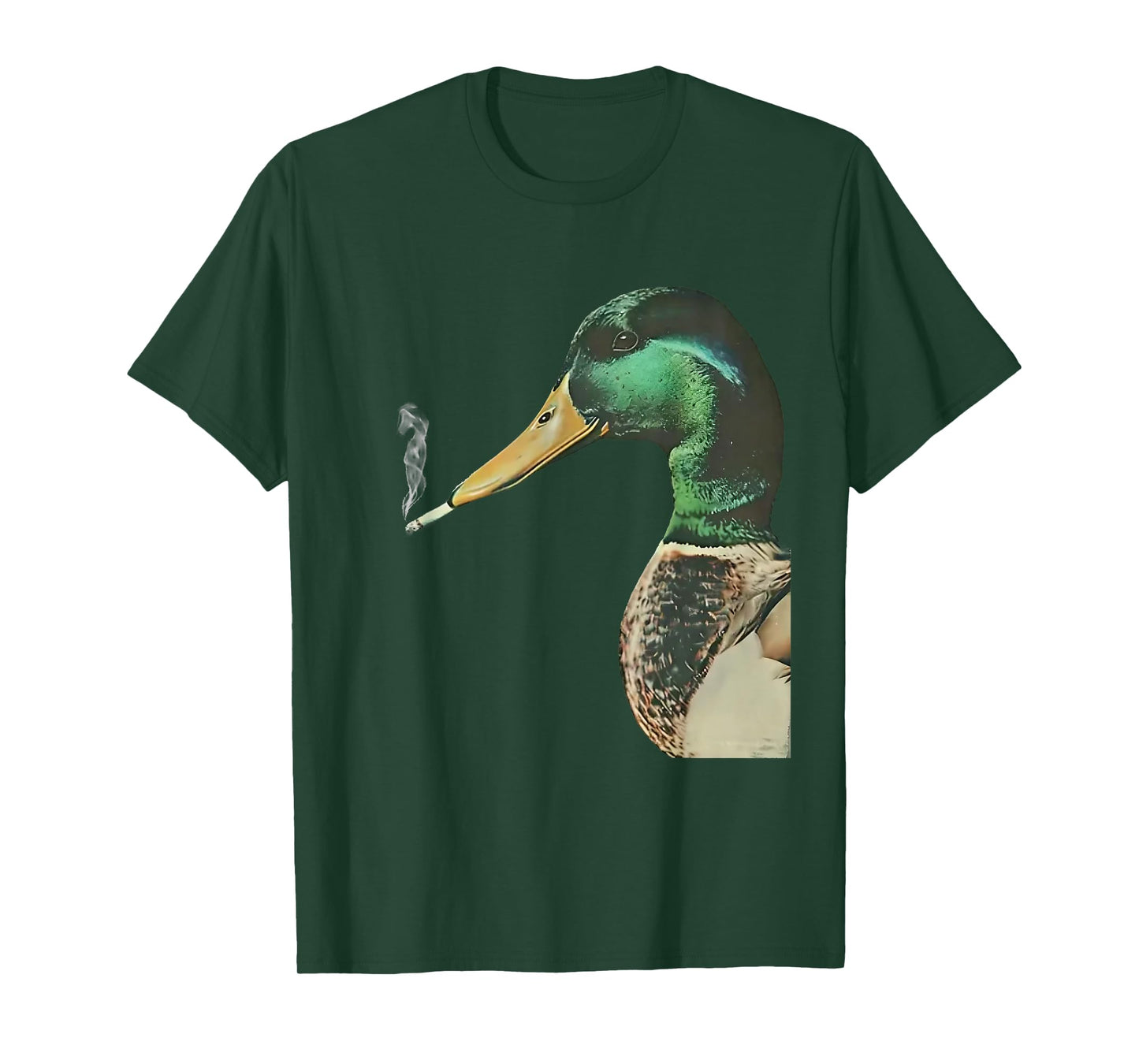 Mallard Smoking Cigarette Meme Funny Mallard Duck Hunting T-Shirt