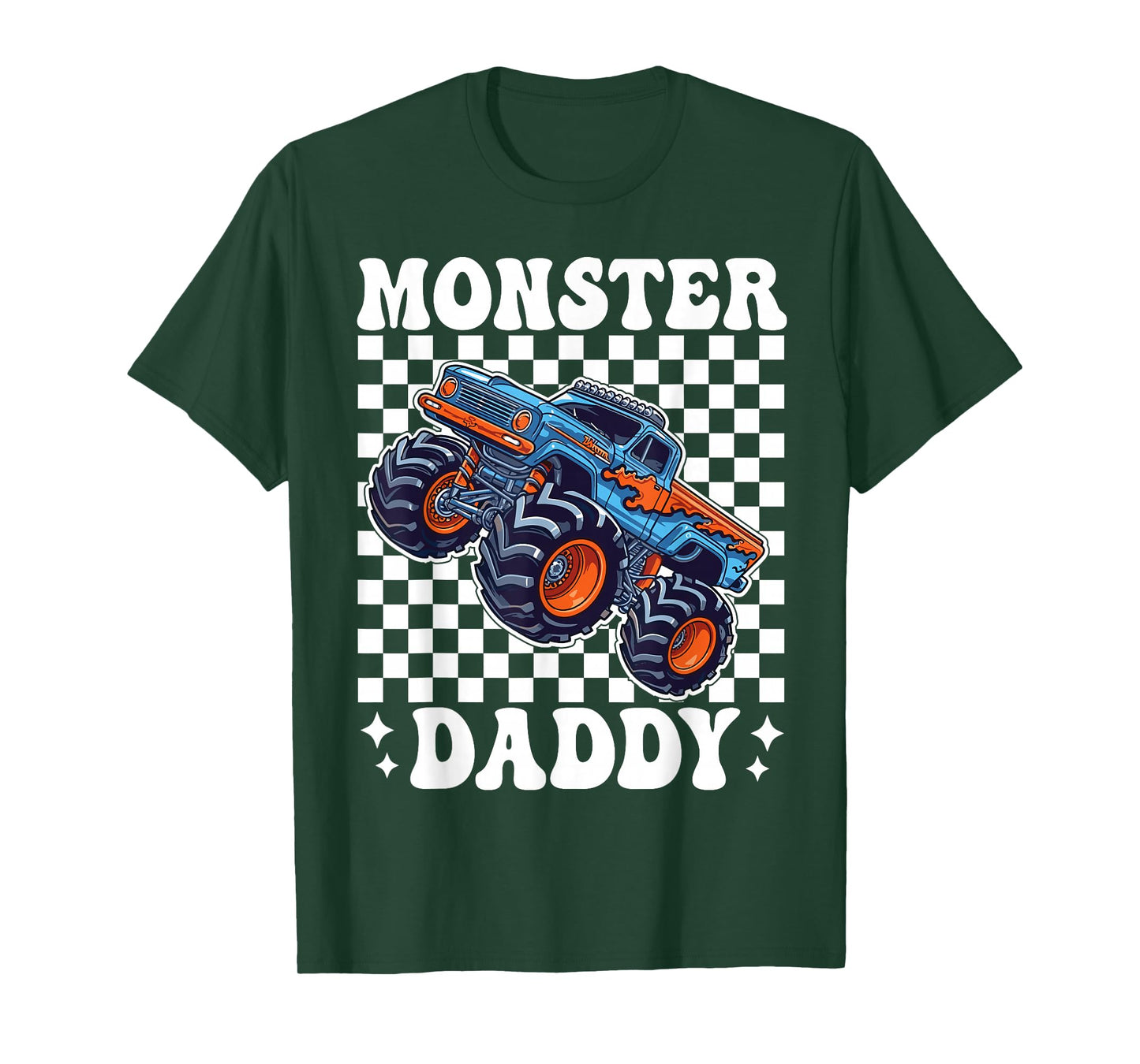 Monster Truck Daddy Family Matching Monster Trucks Birthday T-Shirt