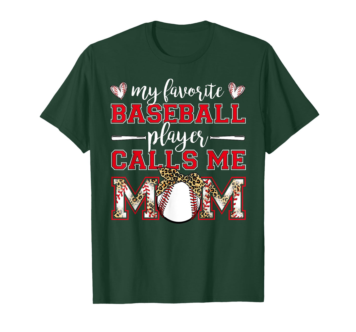 Baseball Mom Shirt My Favorite Baseball Player Calls Me Mom T-Shirt