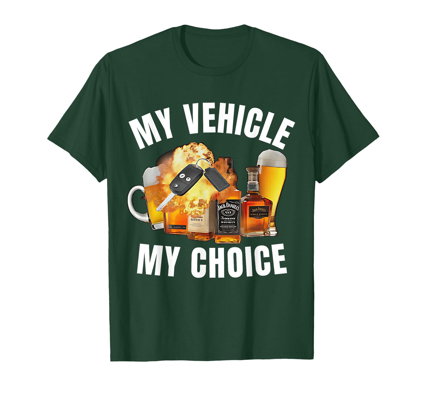 Hilarious Jokes, Memes - My Choice - My Vehicle My Choice - Funny T-Shirt - Black - Small - Short Sleeve - Crew Neck - Modern - Fun - Driving - Car Lovers - Humor Enthusiasts - Adults