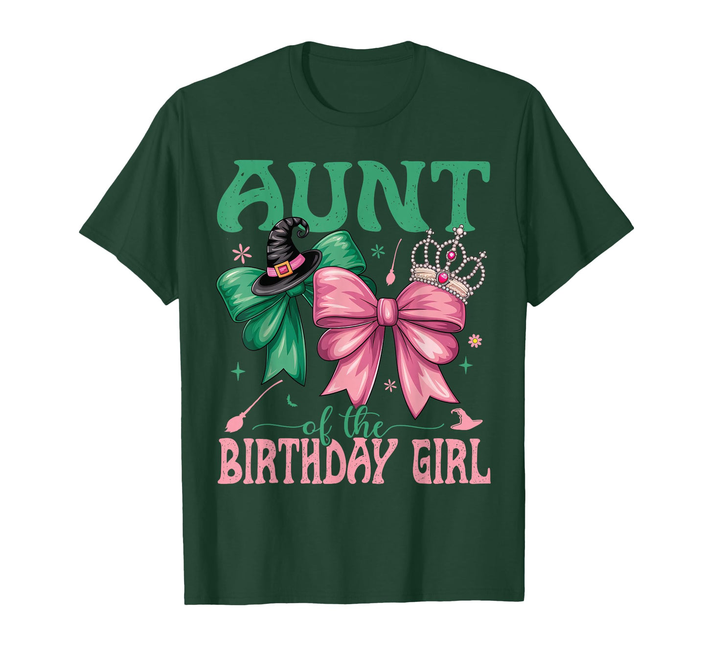 Aunt of The Birthday Girl Matching Witch Family Bday Part T-Shirt