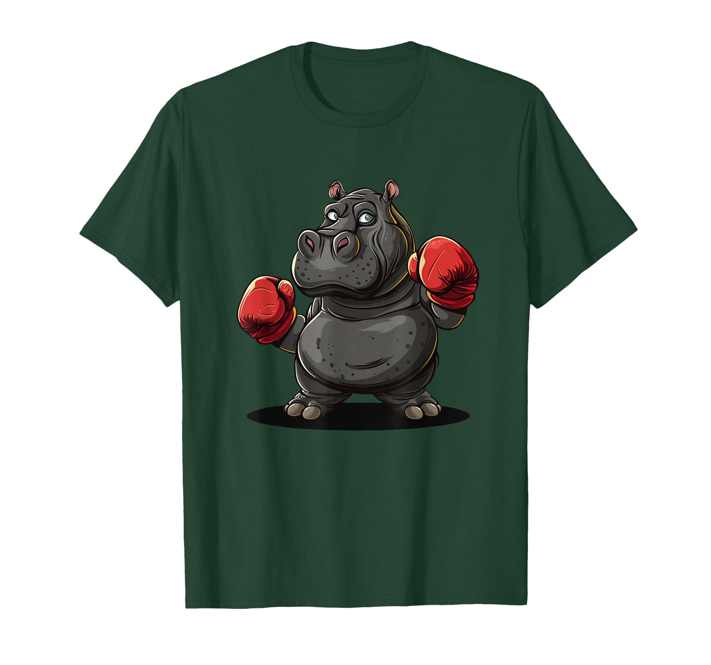 Cool boxing Athlete Costume for Hippo and Animals Lovers T-Shirt
