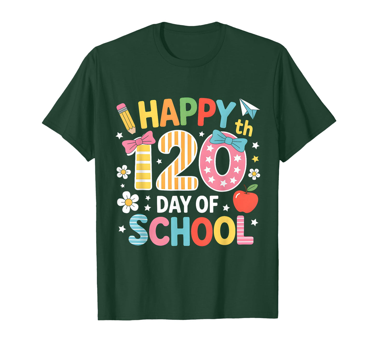 Happy 120th Day of School 120 Days of School Teacher Student T-Shirt