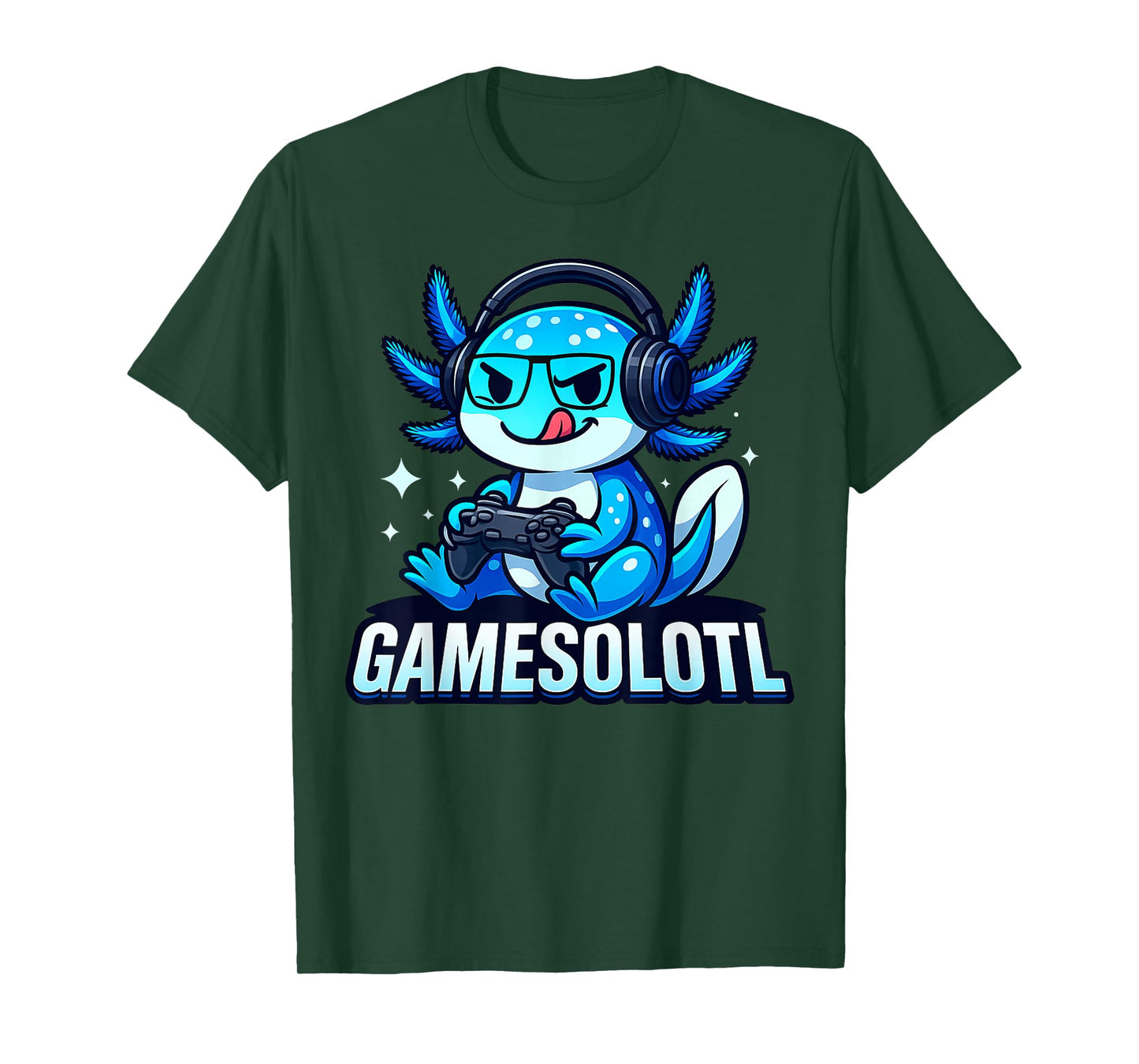 Gamesolotl Axolotl Fish Gamer Gaming Anime Video Game T-Shirt