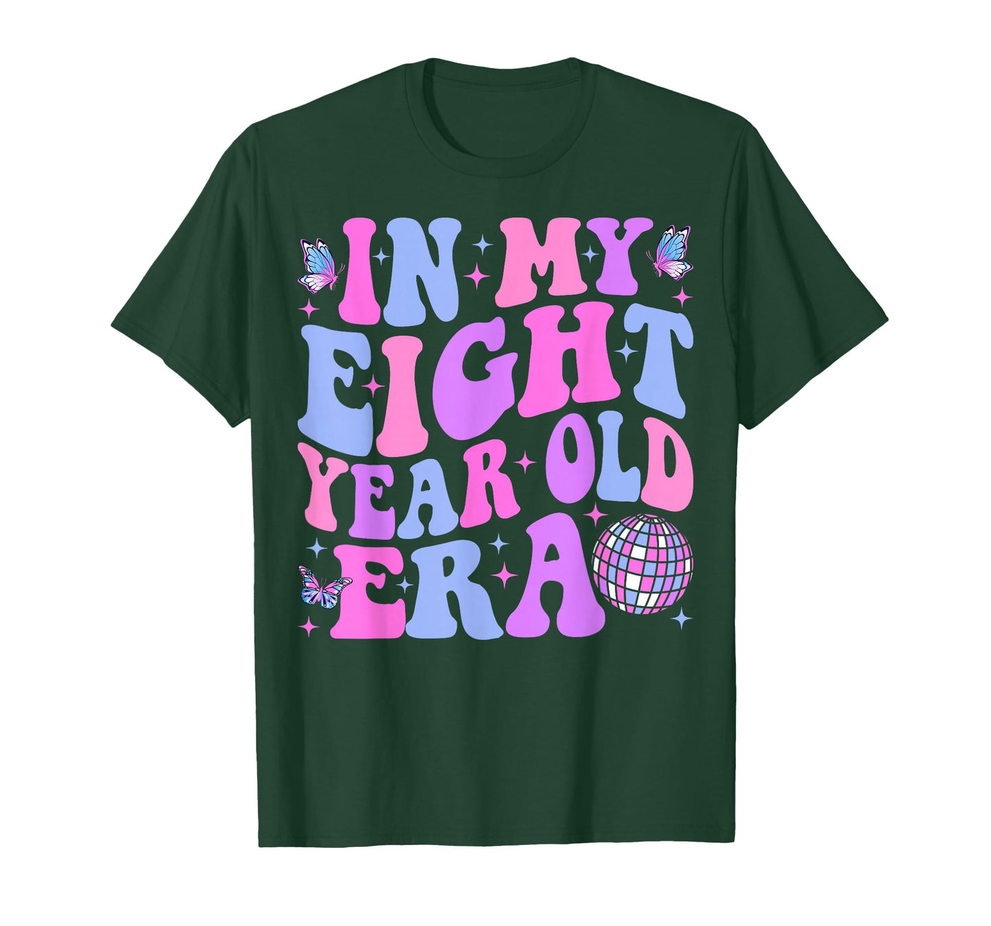 In My Eight Year Old Era Girl Boy 8th Birthday 8 Year Old T-Shirt