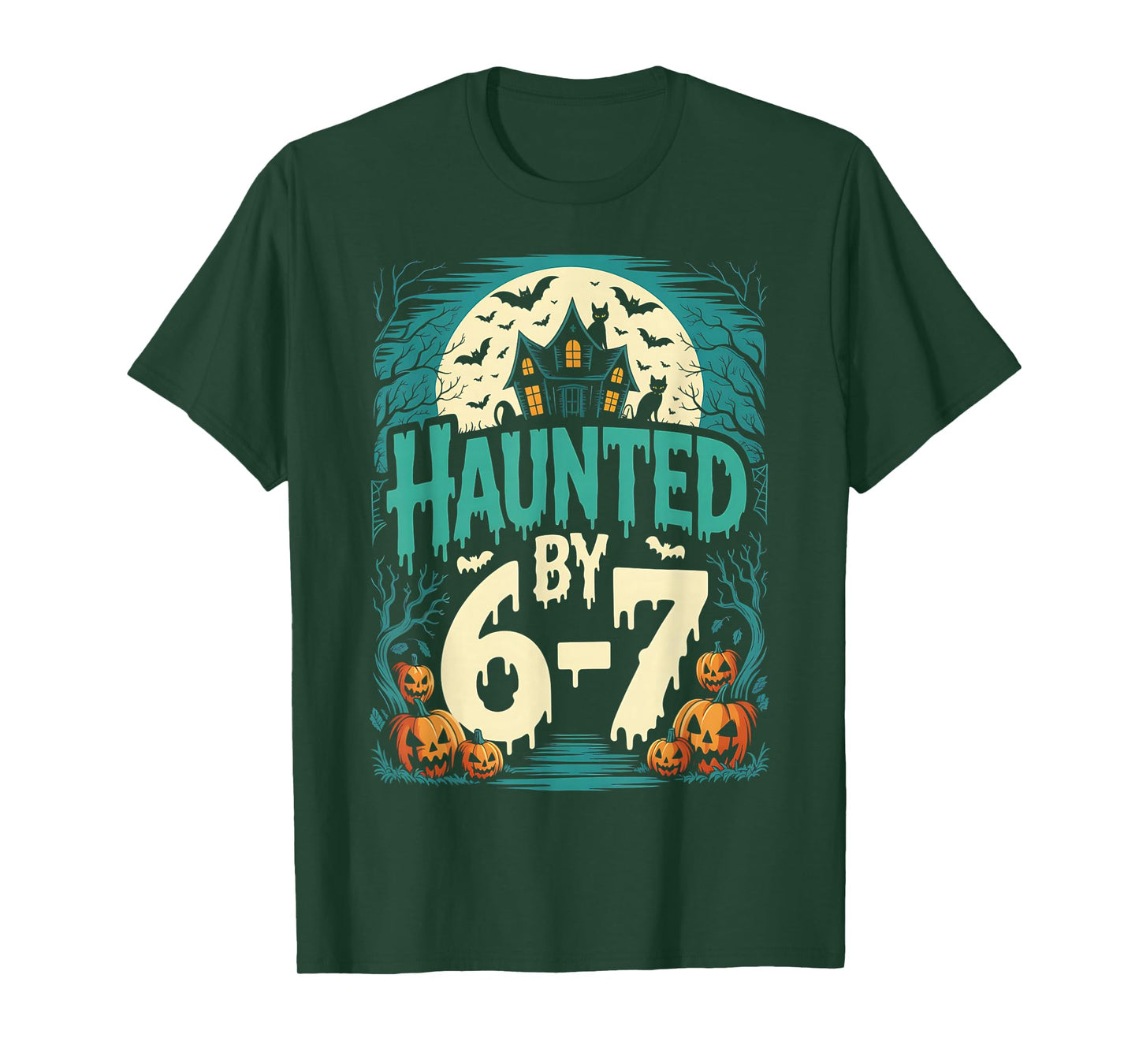 Retro Haunted by 6 7 T-Shirt