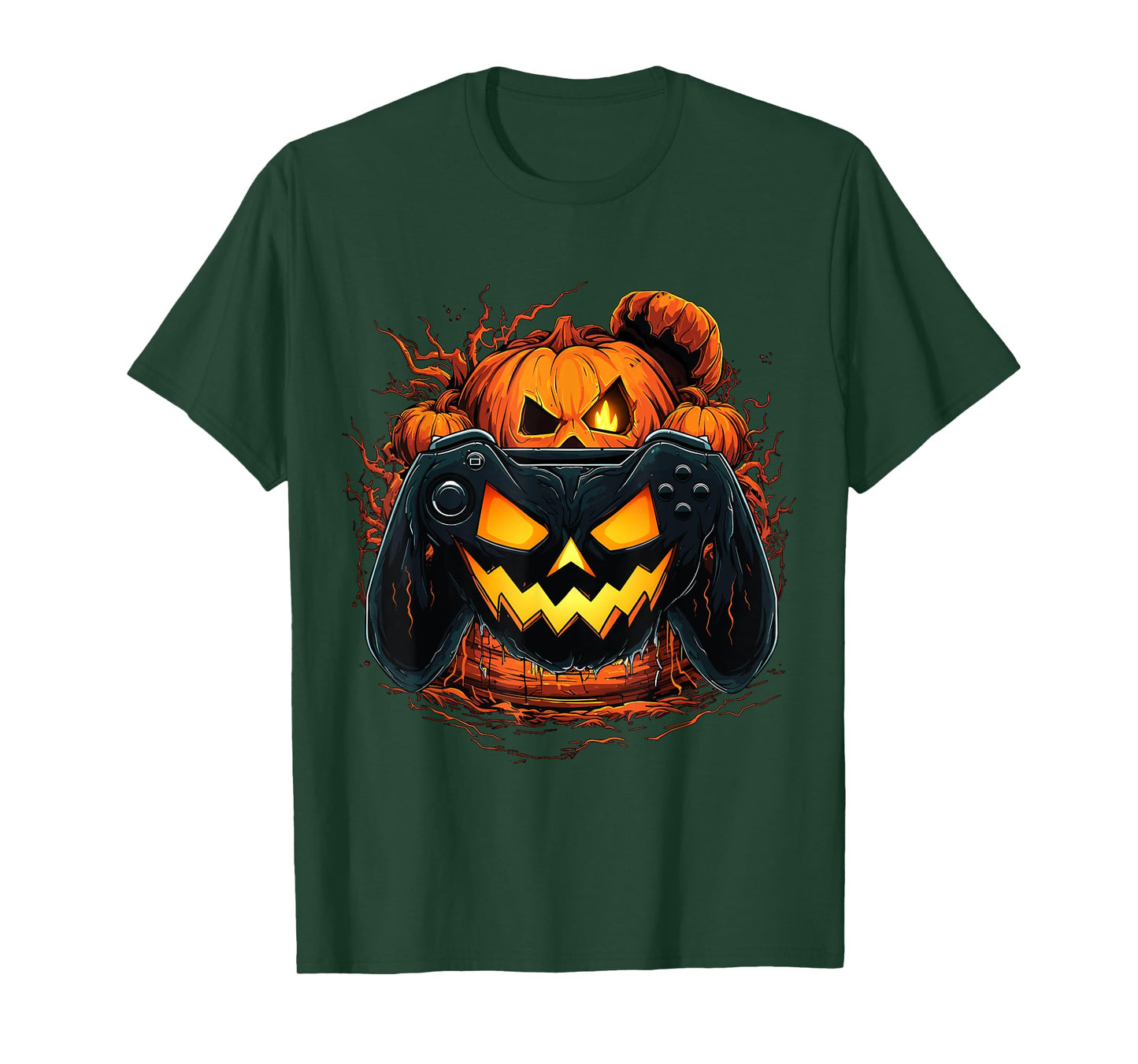 Halloween Shirt Gamer Gaming Pumpkin Boys Halloween Costume T-Shirt