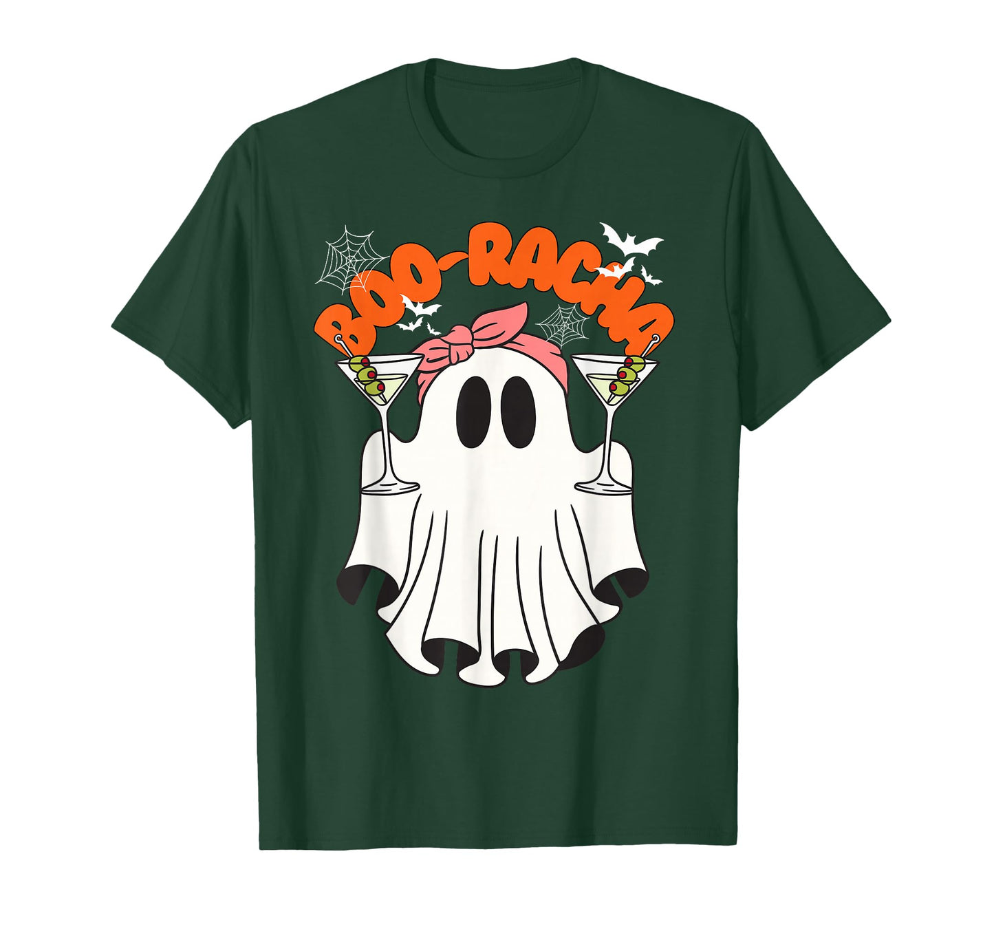 Boo-racha Funny Halloween Ghost Drinking Margarita Boo racha T-Shirt