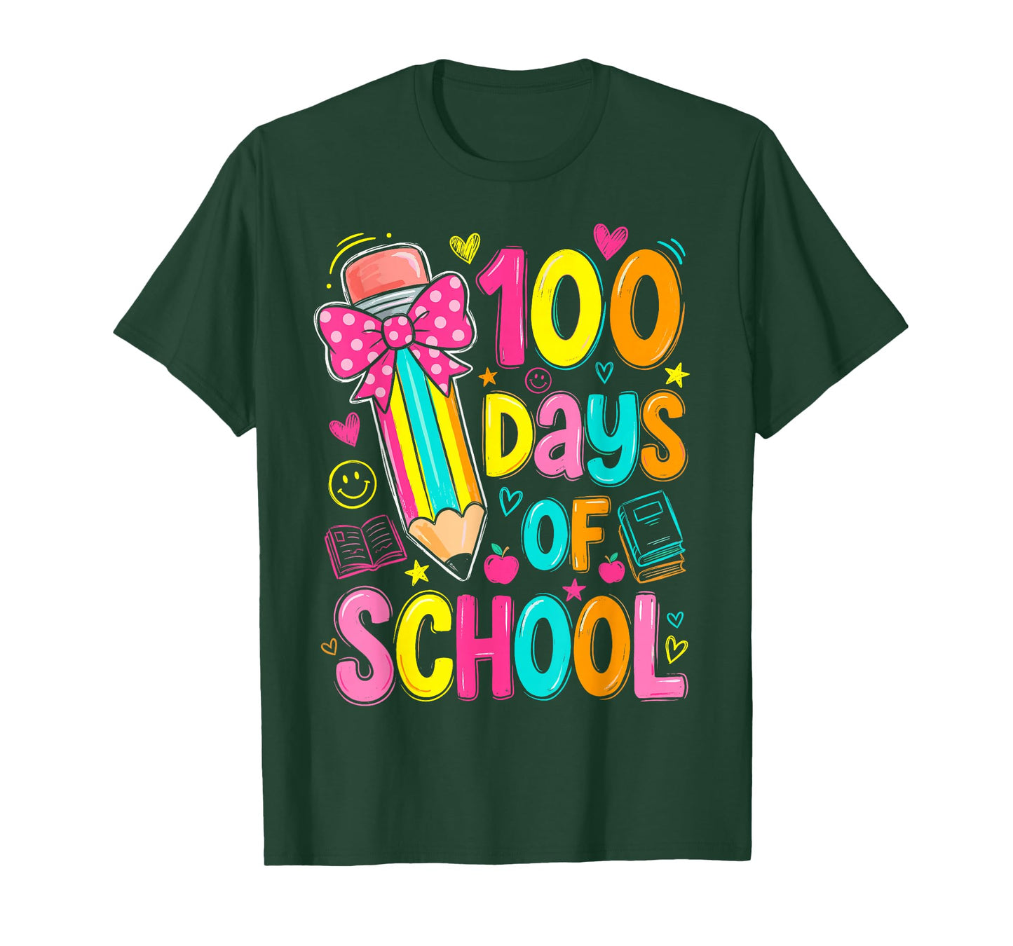 100th Day of School Kids Girls 100 Days Teachers T-Shirt