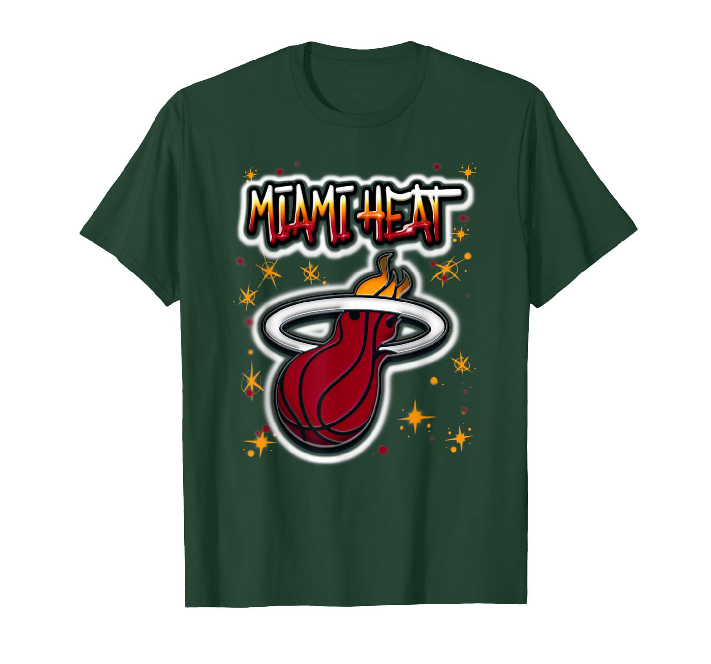 NBA Miami Heat Airbrush Logo T-Shirt