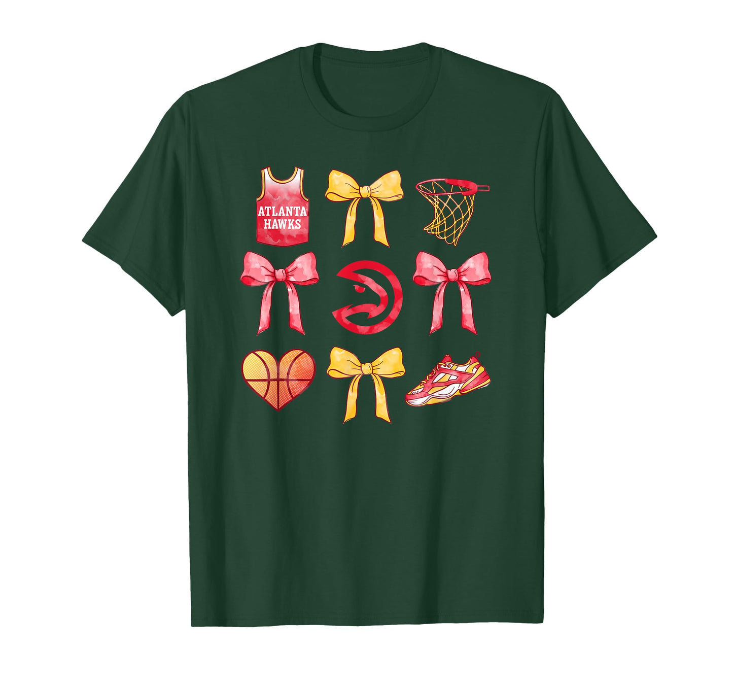 NBA Atlanta Hawks Bow Grid T-Shirt