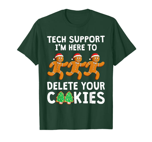 Tech Support Christmas Cookies Women Men Funny Christmas T-Shirt
