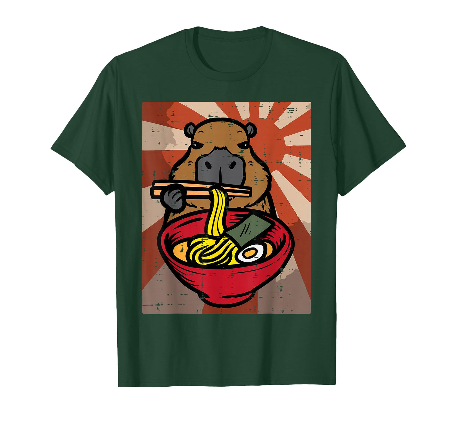 Capybara Ramen Kawaii Capy Japanese Food Men Women Kids Boys T-Shirt