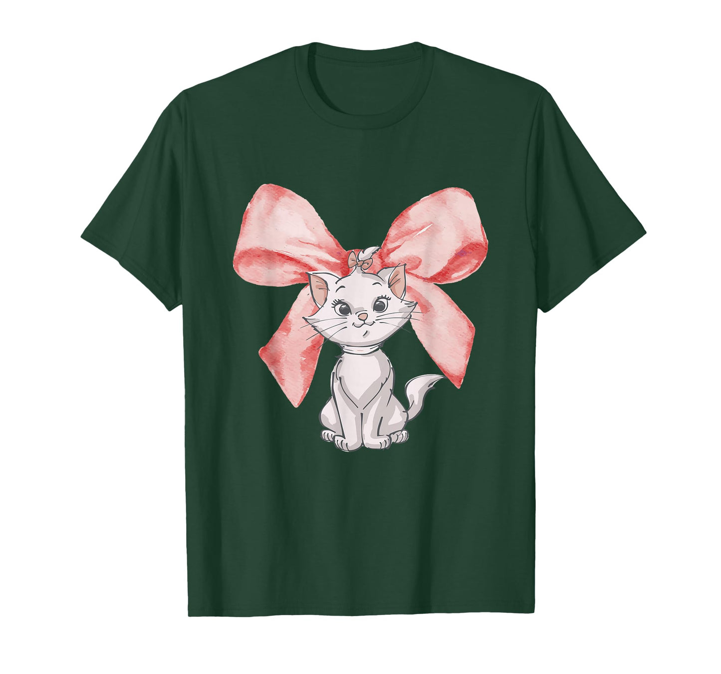 Disney The Aristocats Big Bow Marie Watercolor T-Shirt