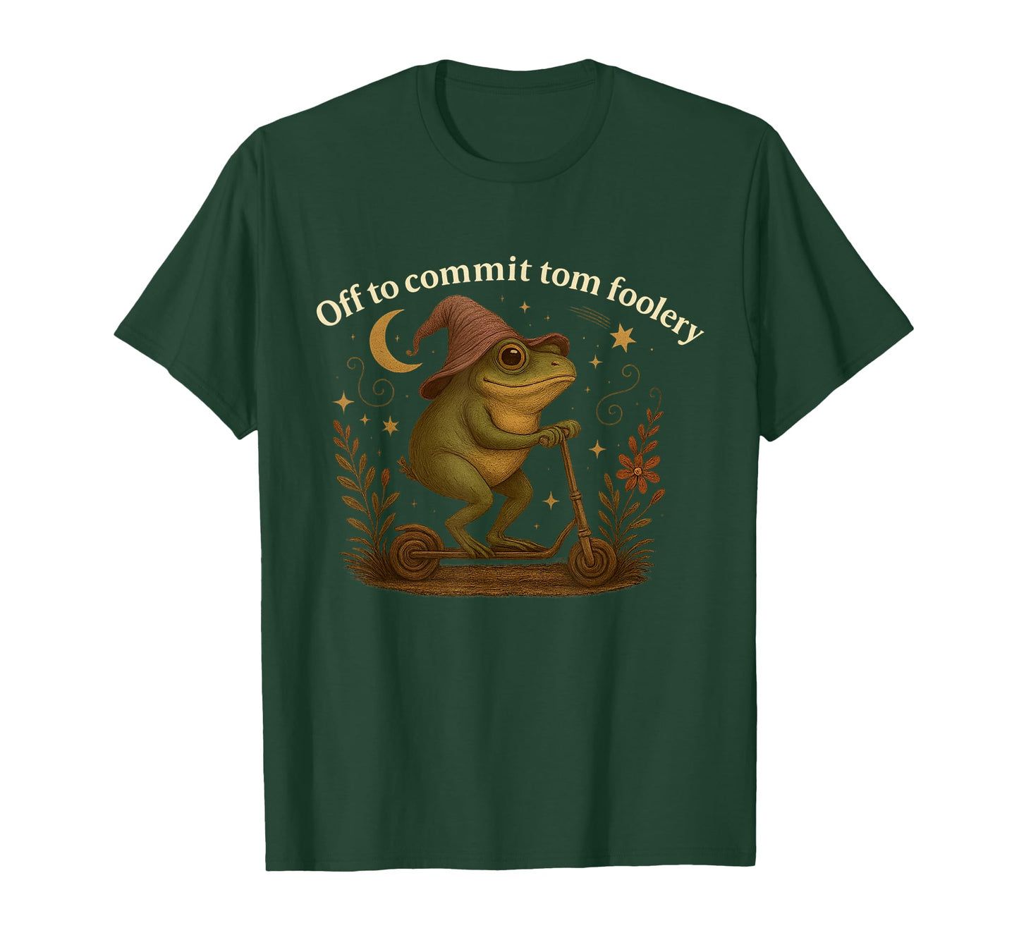 Off To Commit Tom Foolery Frog Sarcasm Funny Men Women T-Shirt