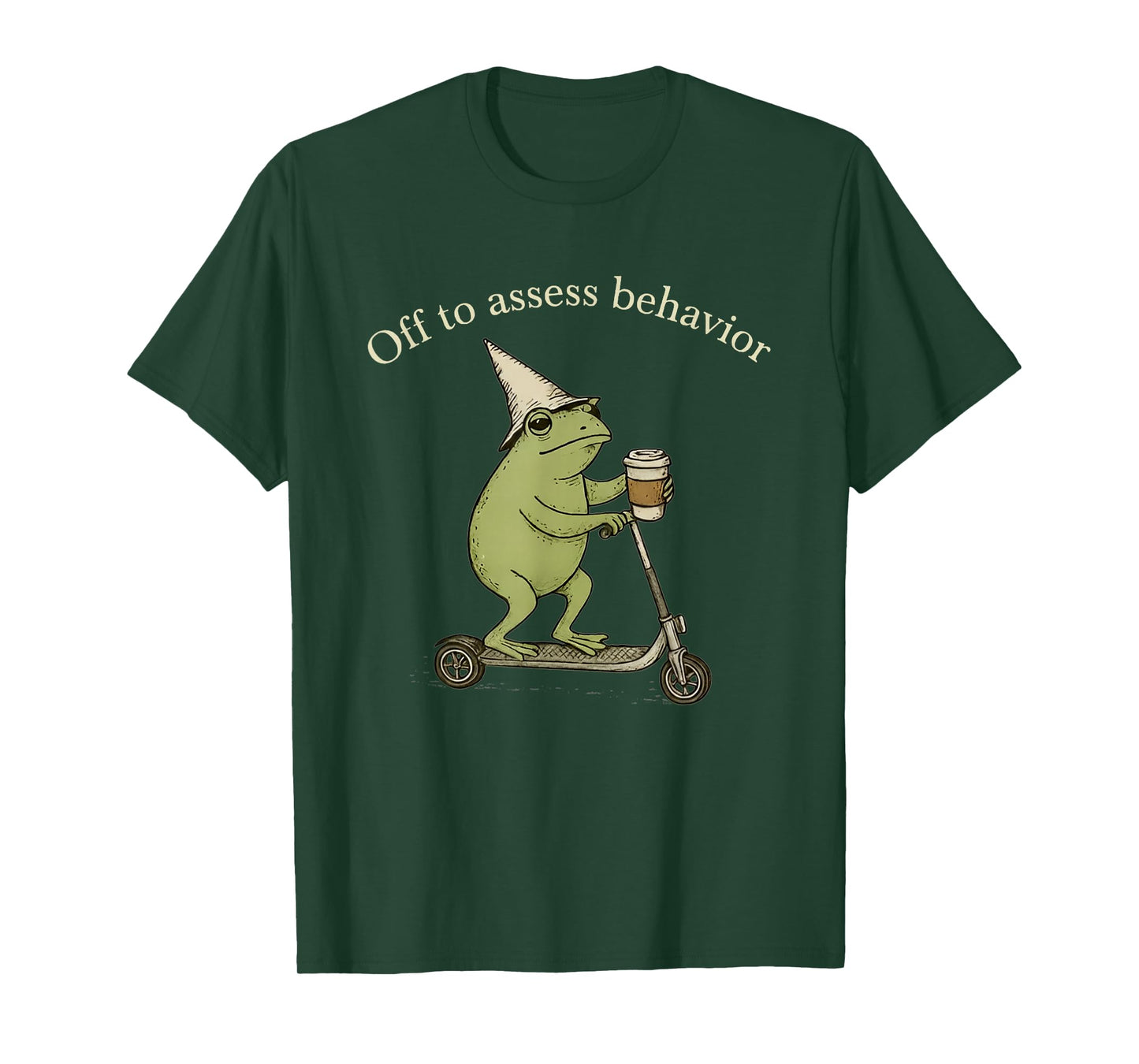 Off to Assess Behavior Funny Frog ABA Behavior Therapist T-Shirt