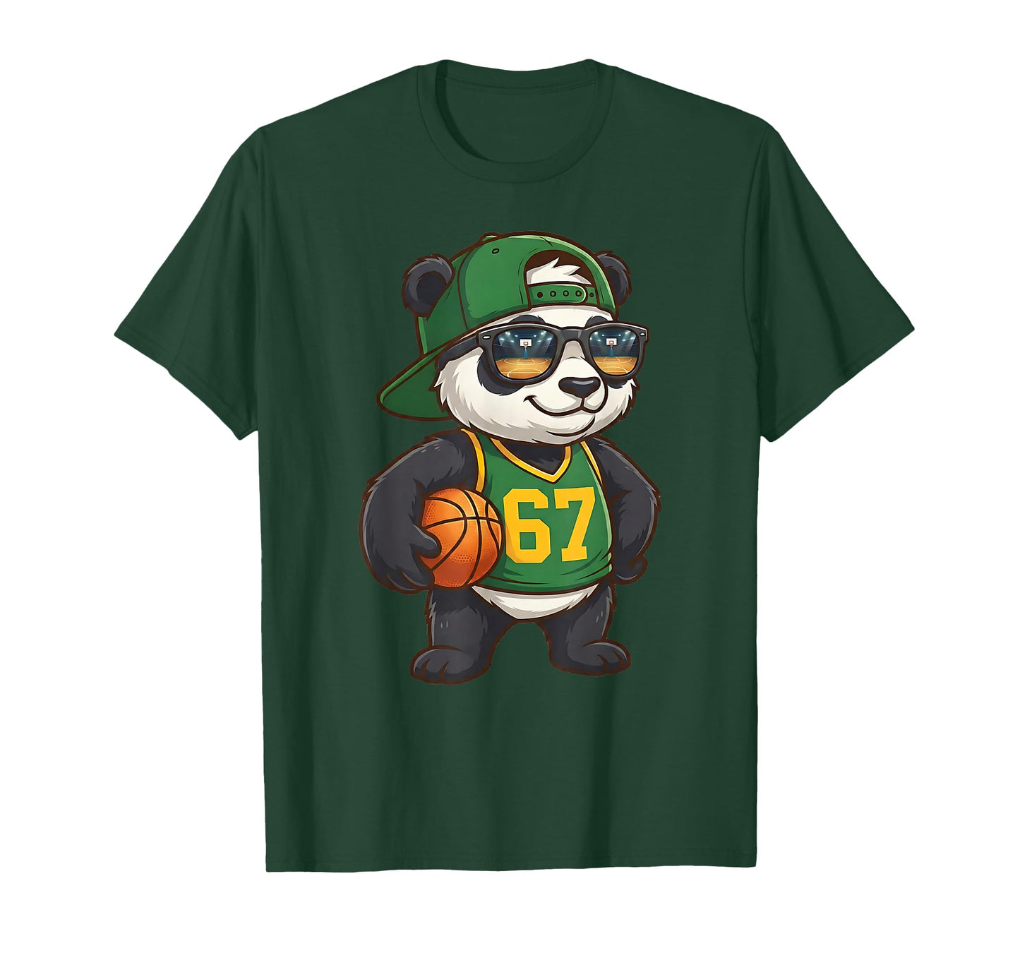 Panda Basketball 67 Gen Alpha Slang Sports Men Boys Kids T-Shirt