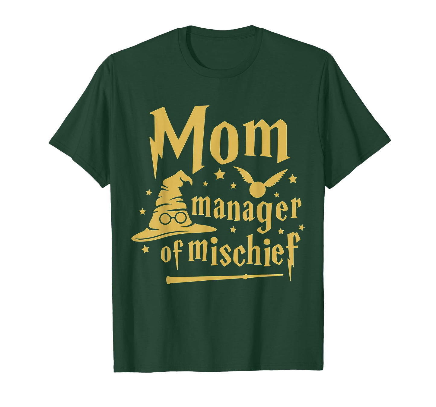 Magical Mom Manager of Mischief Birthday Family Matching T-Shirt