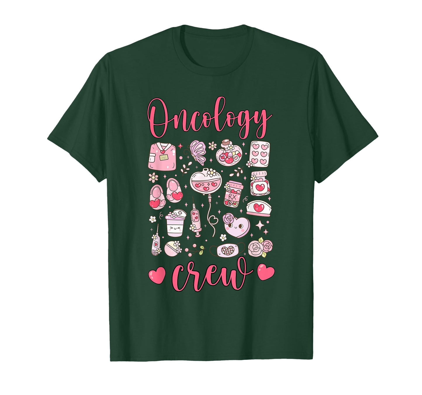 Oncology Crew Valentines Day ONC Nursing Oncologist Medical T-Shirt