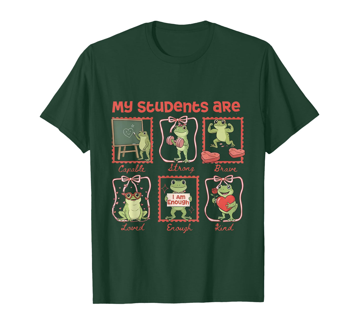 My Students are Valentine Teacher Valentine Funny Frog T-Shirt