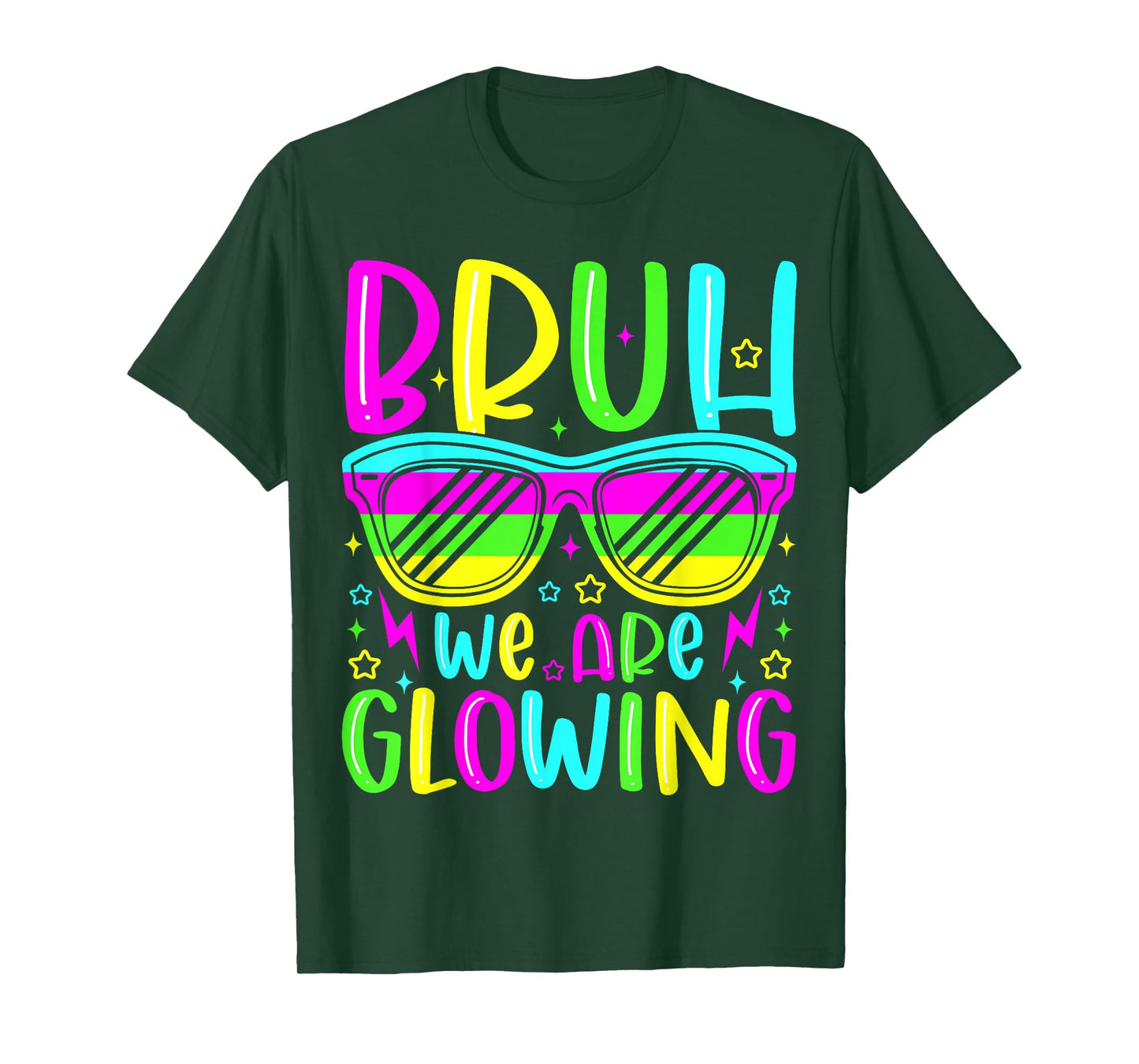 Bruh We are Glowing in My Glowing Era Group Team Party Squad T-Shirt