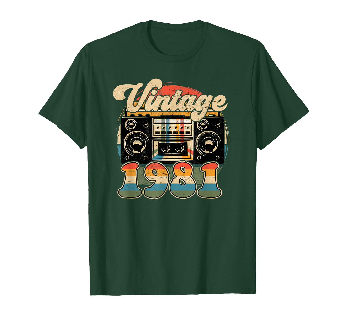 45th Birthday Retro Vintage 1981 Men Women T-Shirt