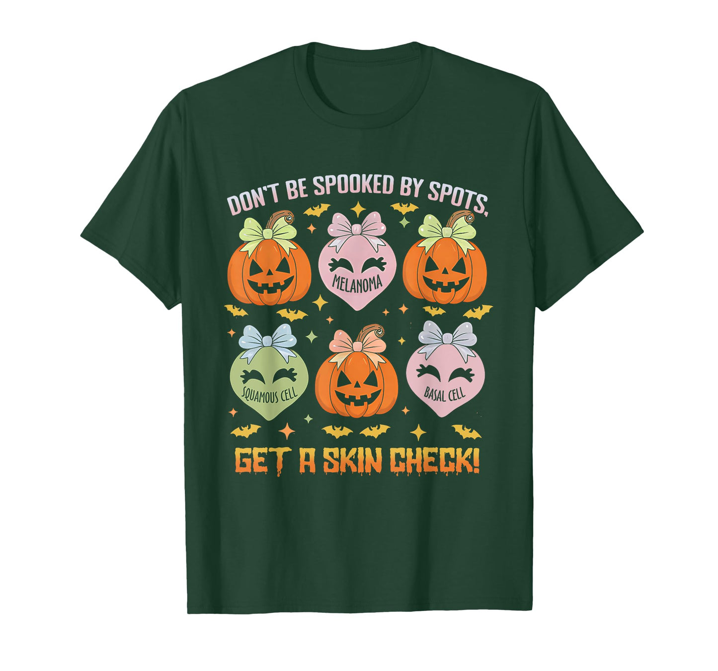 Dermatology Nurse Halloween Get A Skin Check Dermatologist T-Shirt