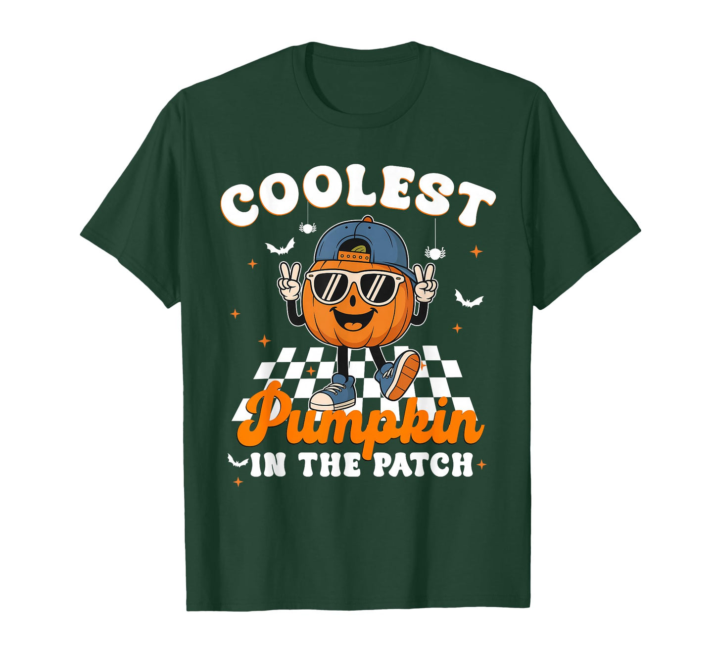 Coolest Pumpkin in The Patch Halloween Costume for Boys T-Shirt