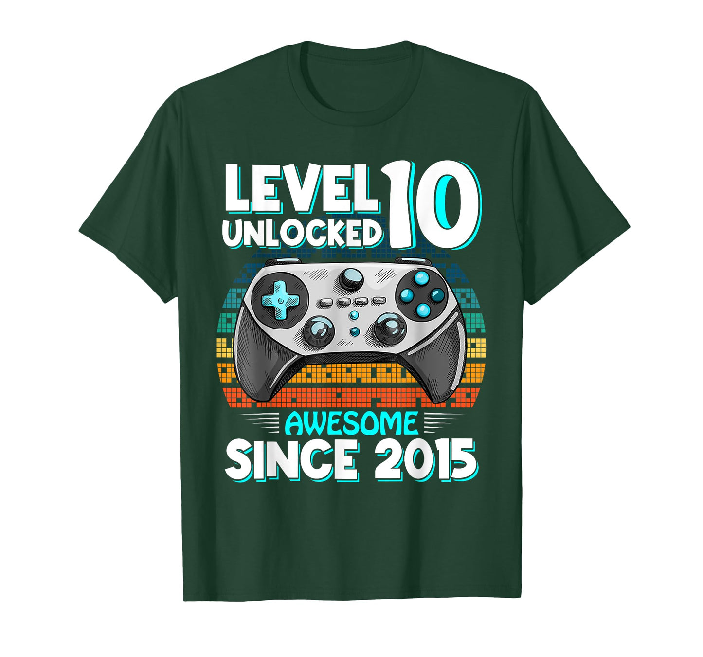 Level 10 Year Old Unlocked 10th Birthday Boy Video Gamer T-Shirt