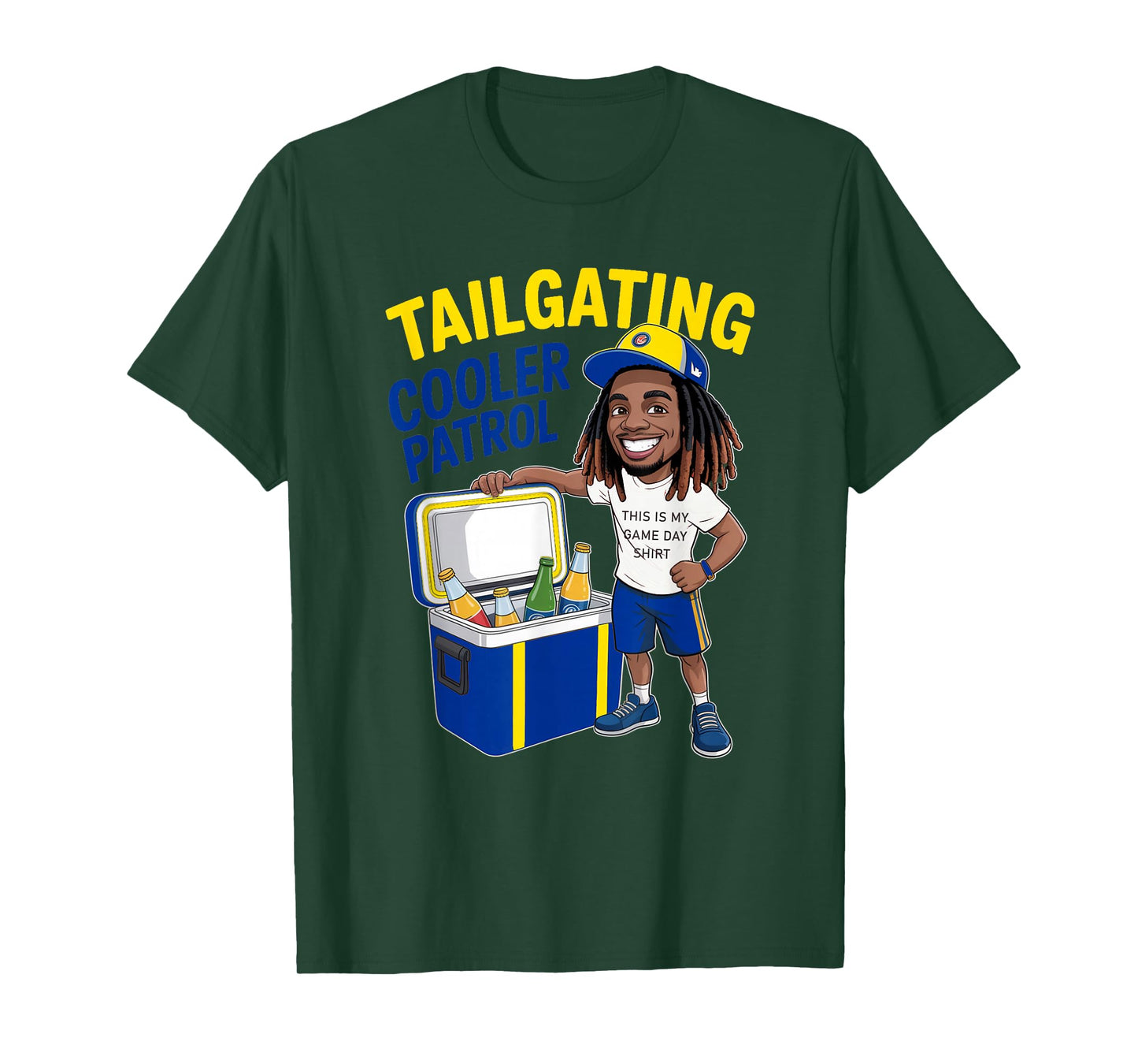 Tailgaiting Los Angeles African American Men Game Day Fan T-Shirt