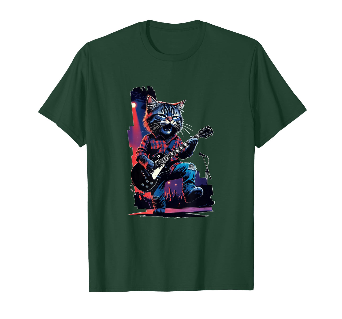 90's Grunge Rock Band Cat T-Shirt