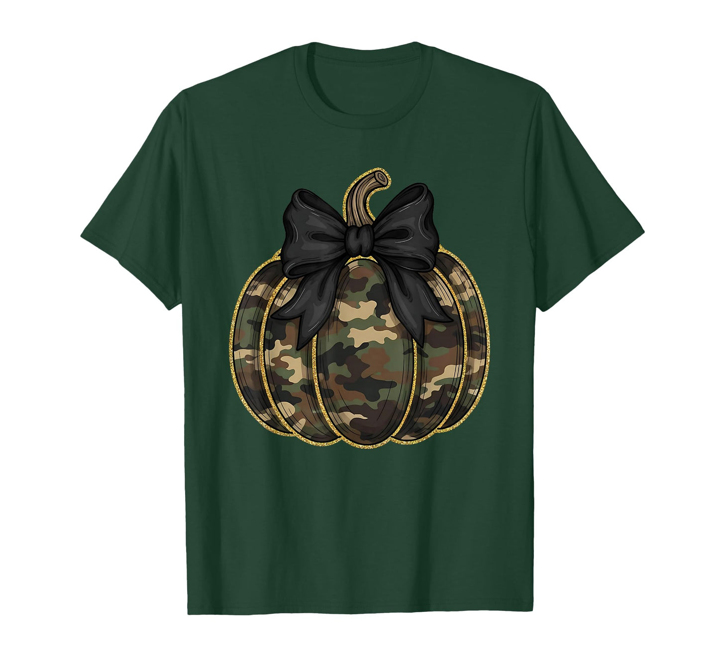 Camo Camouflage Pumpkin Halloween Costume Men Women Kids T-Shirt