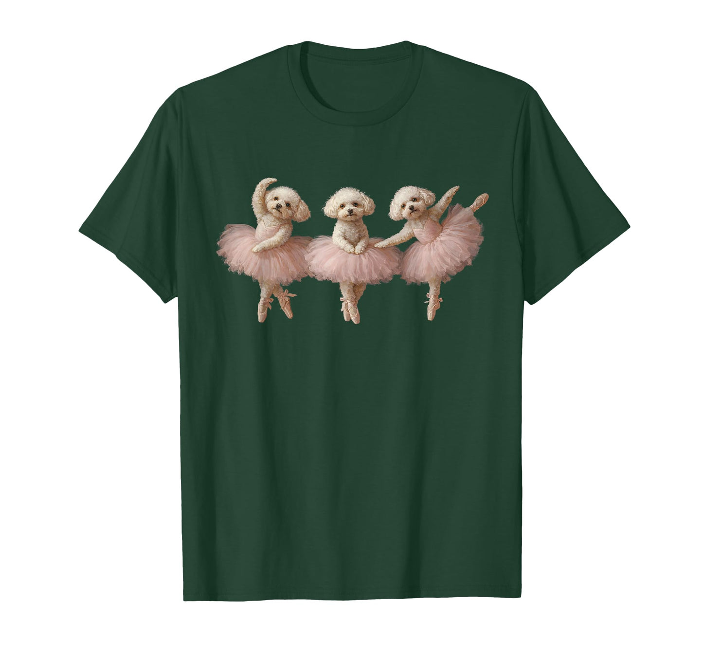 Dog Poodle Ballet Dancer Mom Ballerina Teacher Cute Puppy T-Shirt