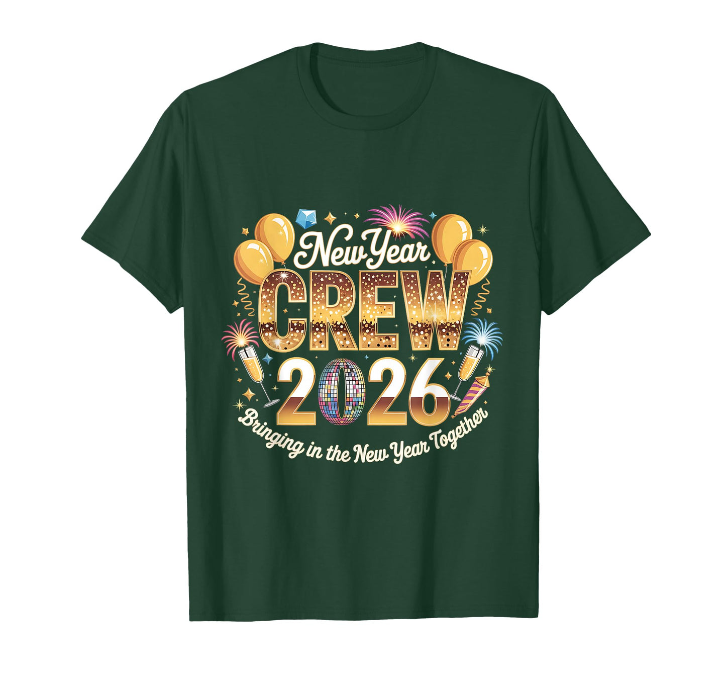 New Year Crew 2026 Matching Party Celebration Gift T-Shirt