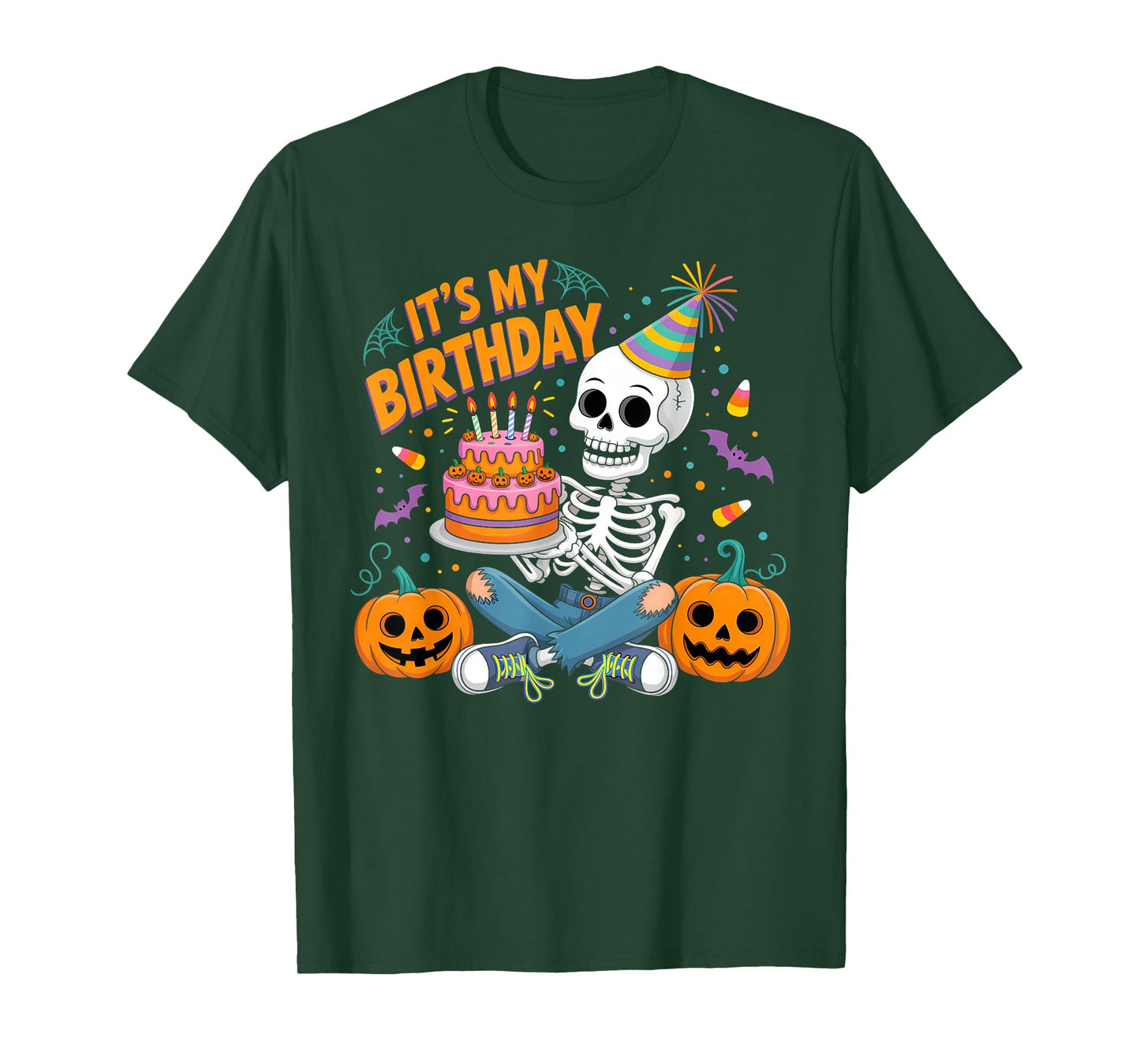 It's My Birthday Party Skeleton T-Shirt