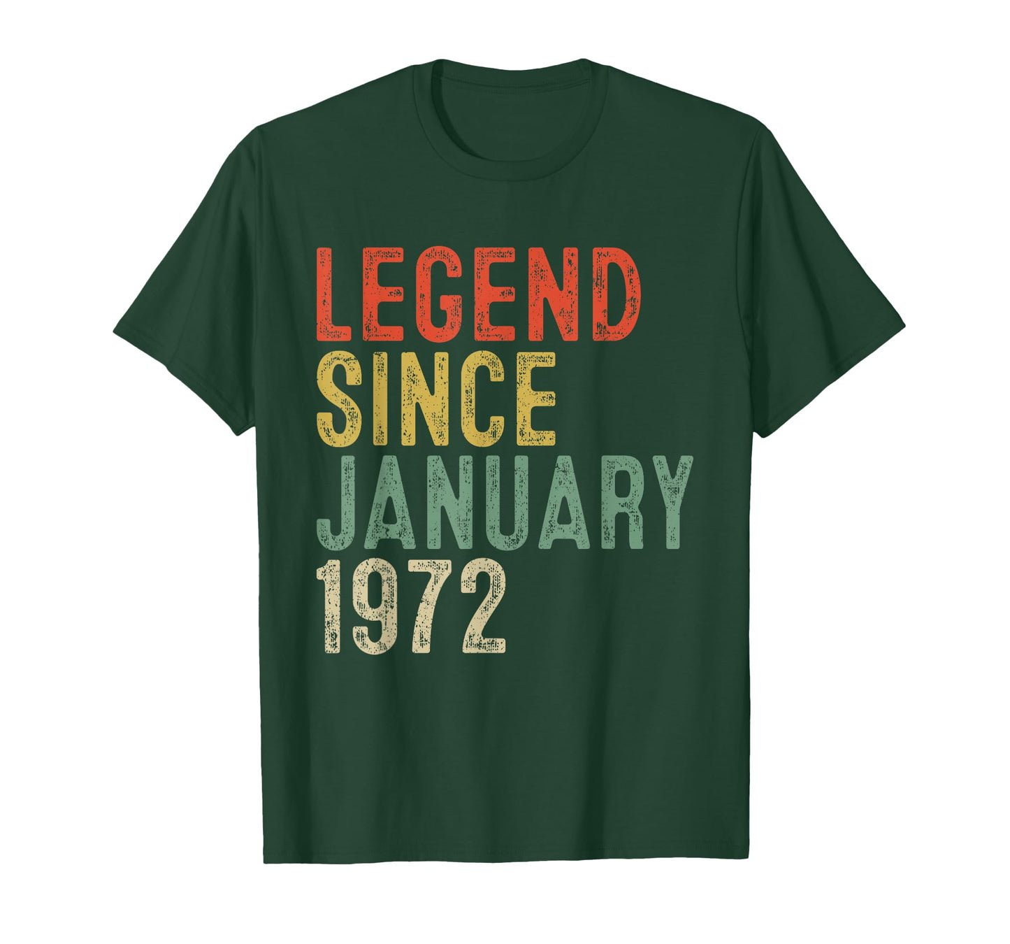Legend Since January 1972 54th Birthday Gifts 54 Year Old T-Shirt
