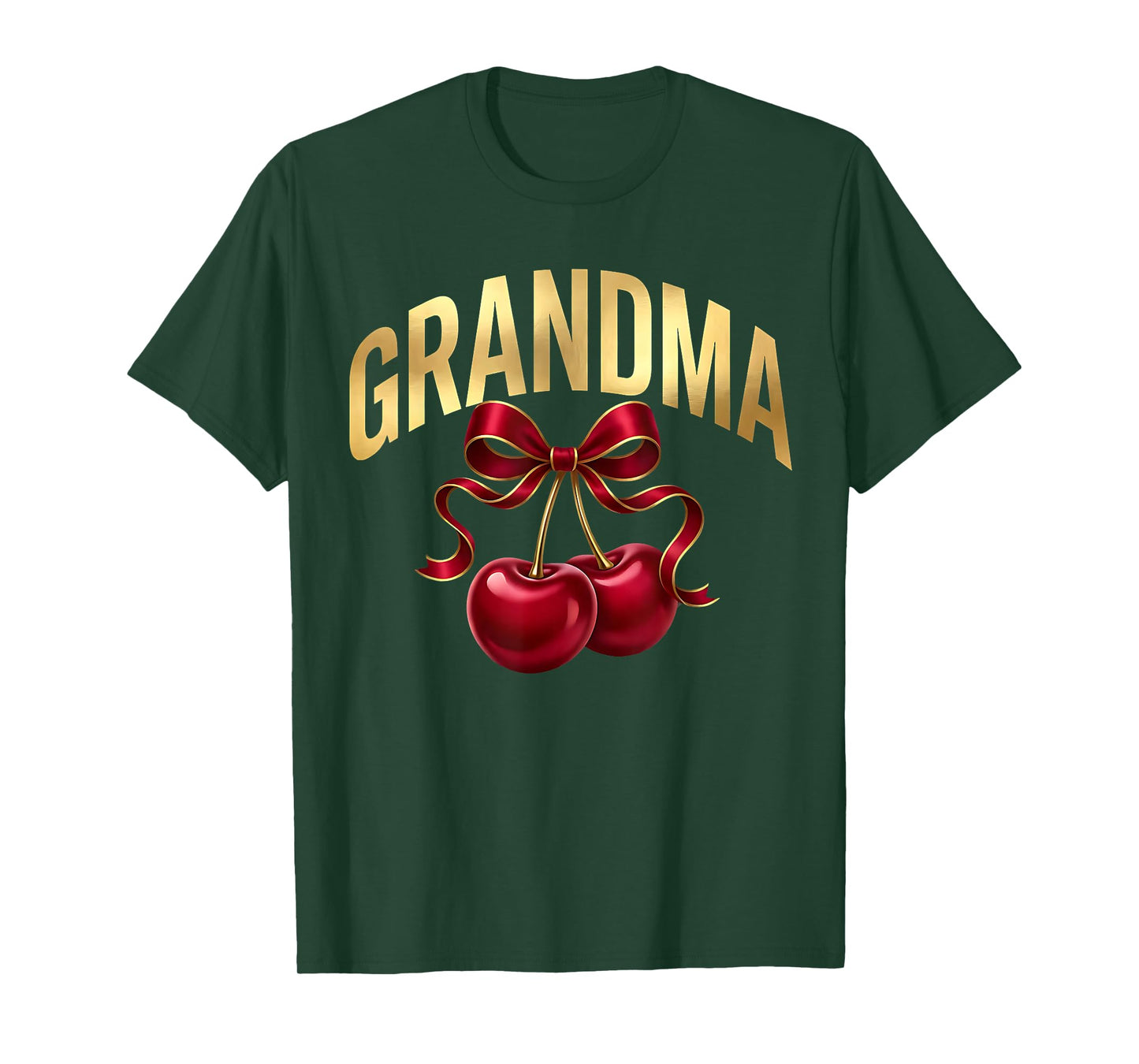 Grandma Grand Mothers Cherry Women Girls Granny T-Shirt