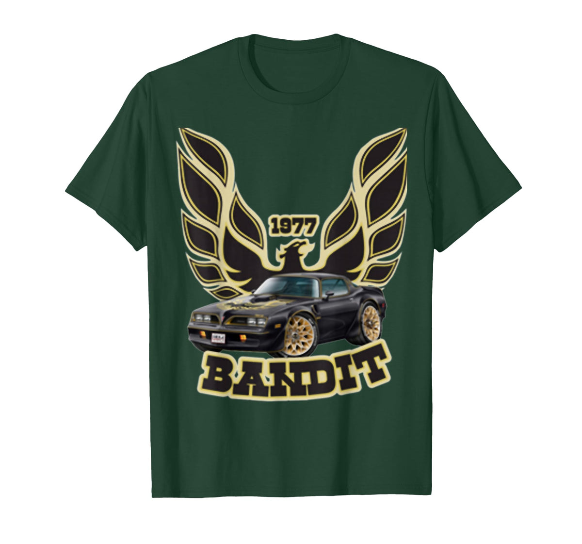 1977 77 trans am vintage black car MUSCLE CARS 70s CLASSIC T-Shirt