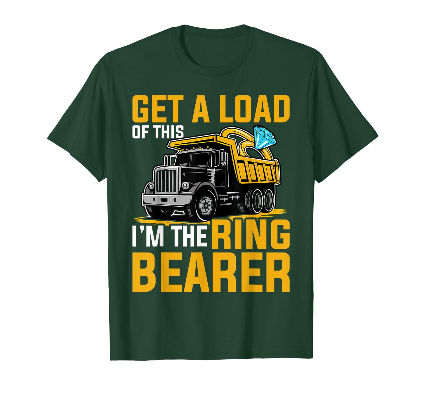 Ring Bearer Funny Wedding Truck Boys T-Shirt