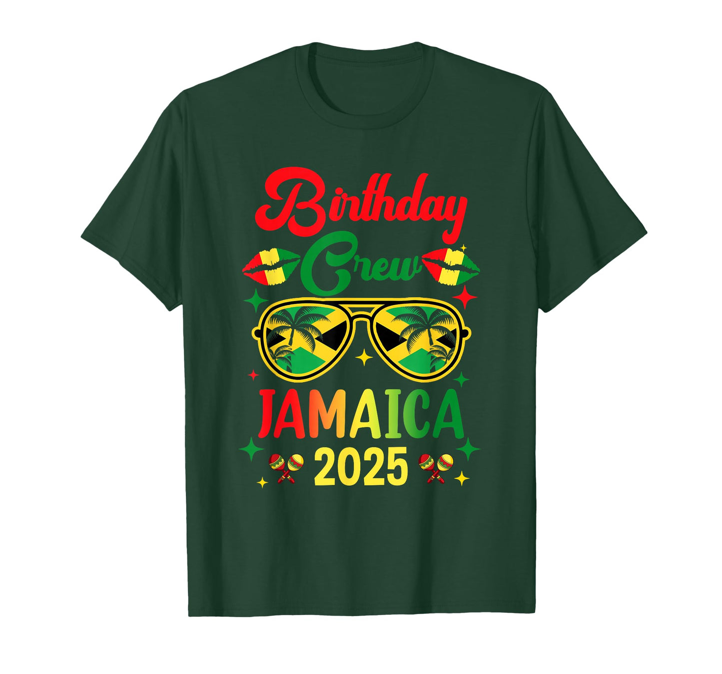 Birthday Crew 30Th 20Th Jamaica Vacation Party 2025 T-Shirt