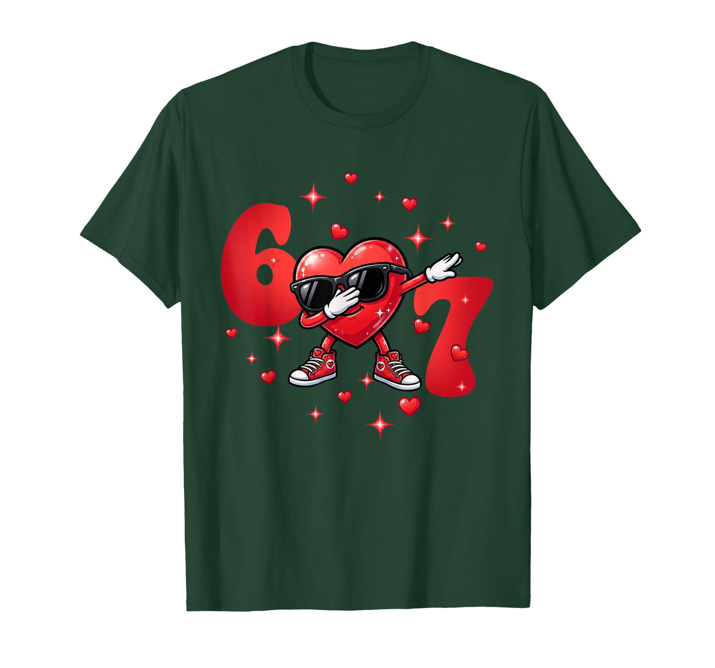 67 Six Seven 6 7 Meme Cool 67 Valentine for Boys Girls Kids T-Shirt