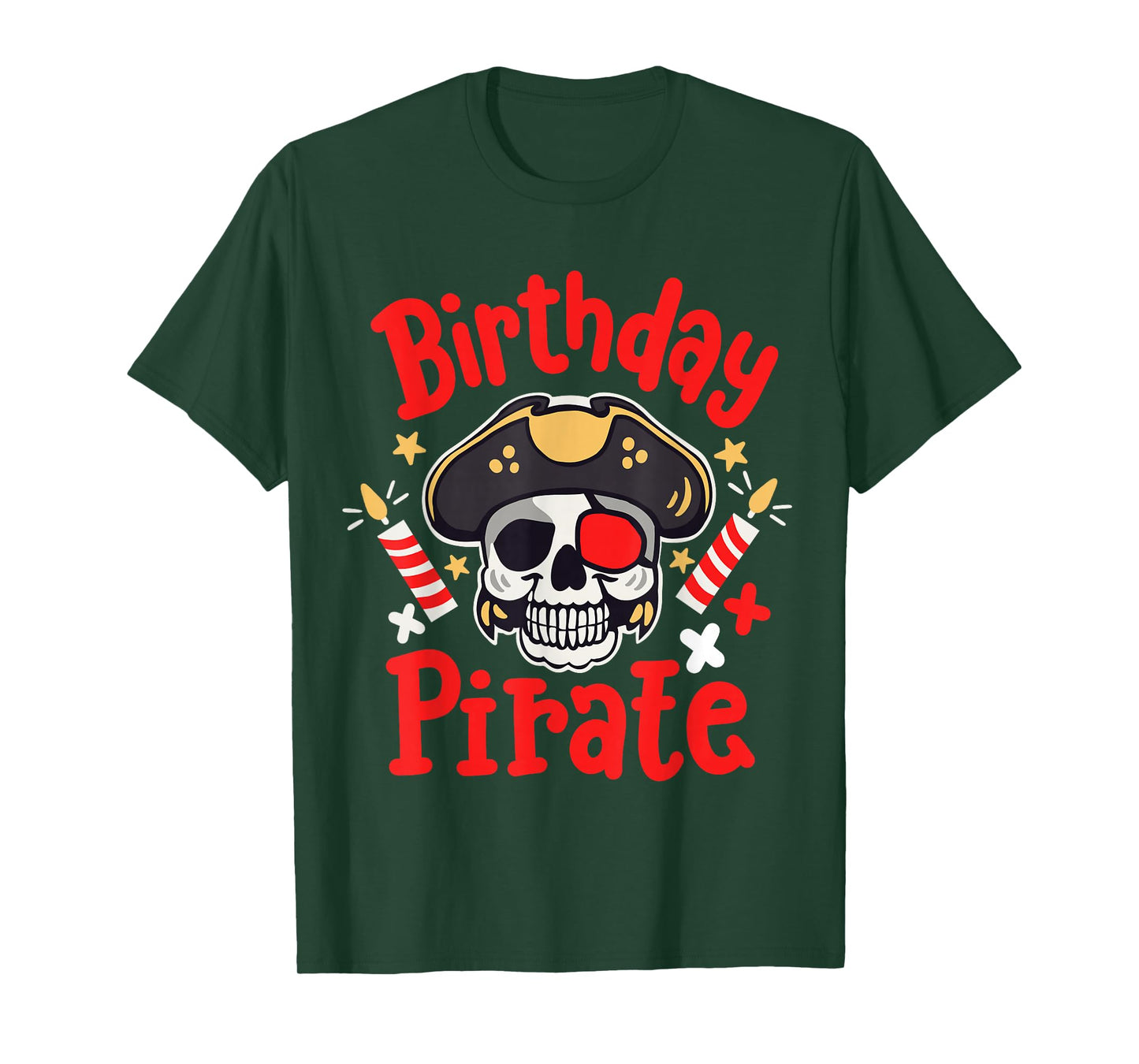 Kids Birthday Pirate Party Boys Toddlers Family Matching T-Shirt