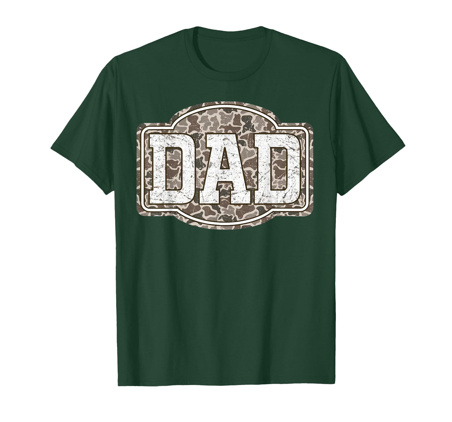 Retro Old Camo Dad Camouflage Hunting Season Father's Day T-Shirt