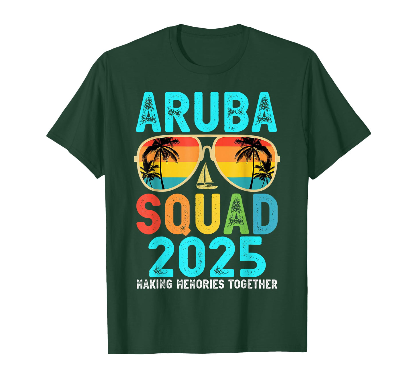 Aruba Squad 2025 Vacation Friends Family Matching Group T-Shirt