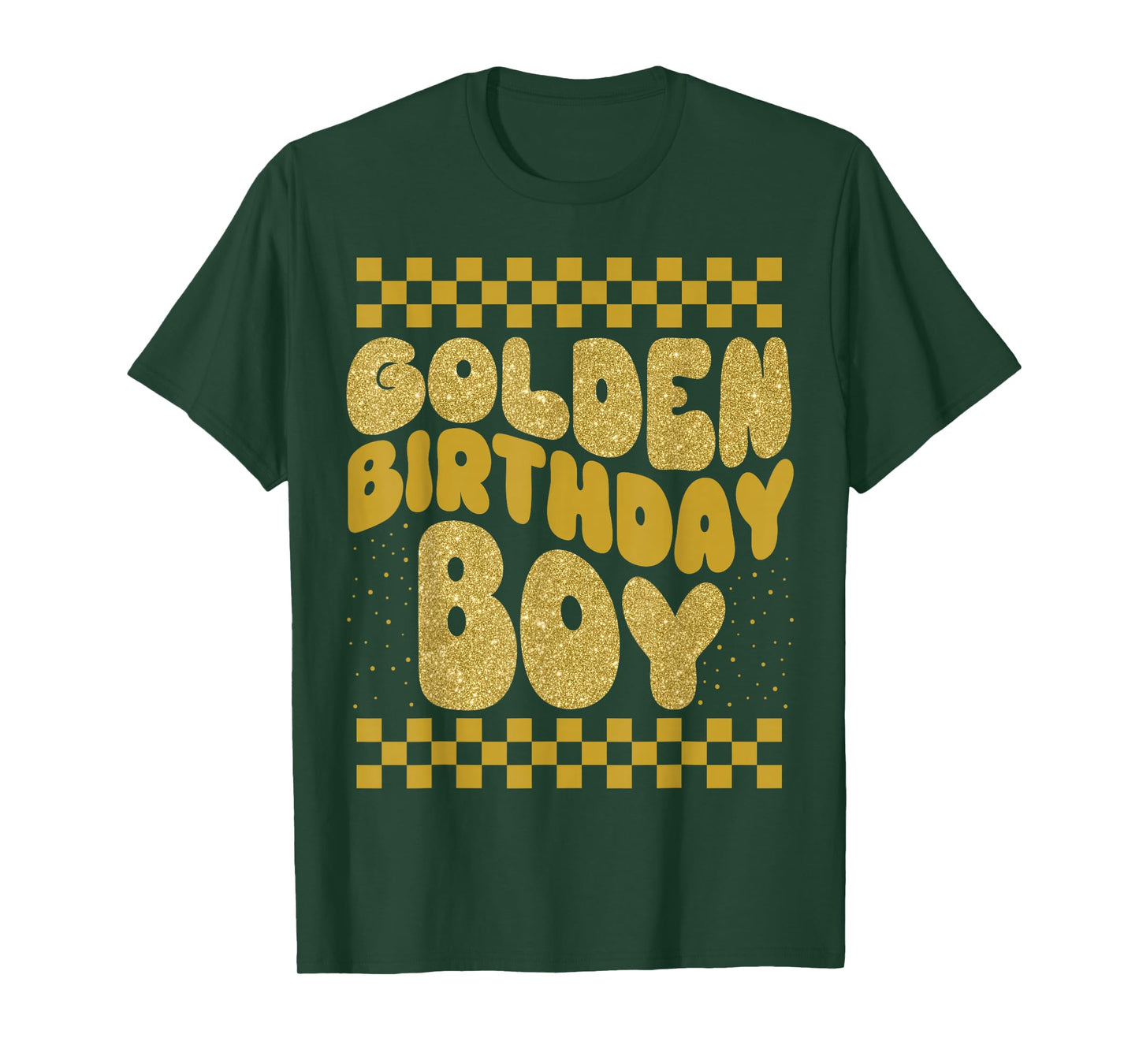 Golden Birthday Boys Bday Toddlers Birthday Party Decoration T-Shirt