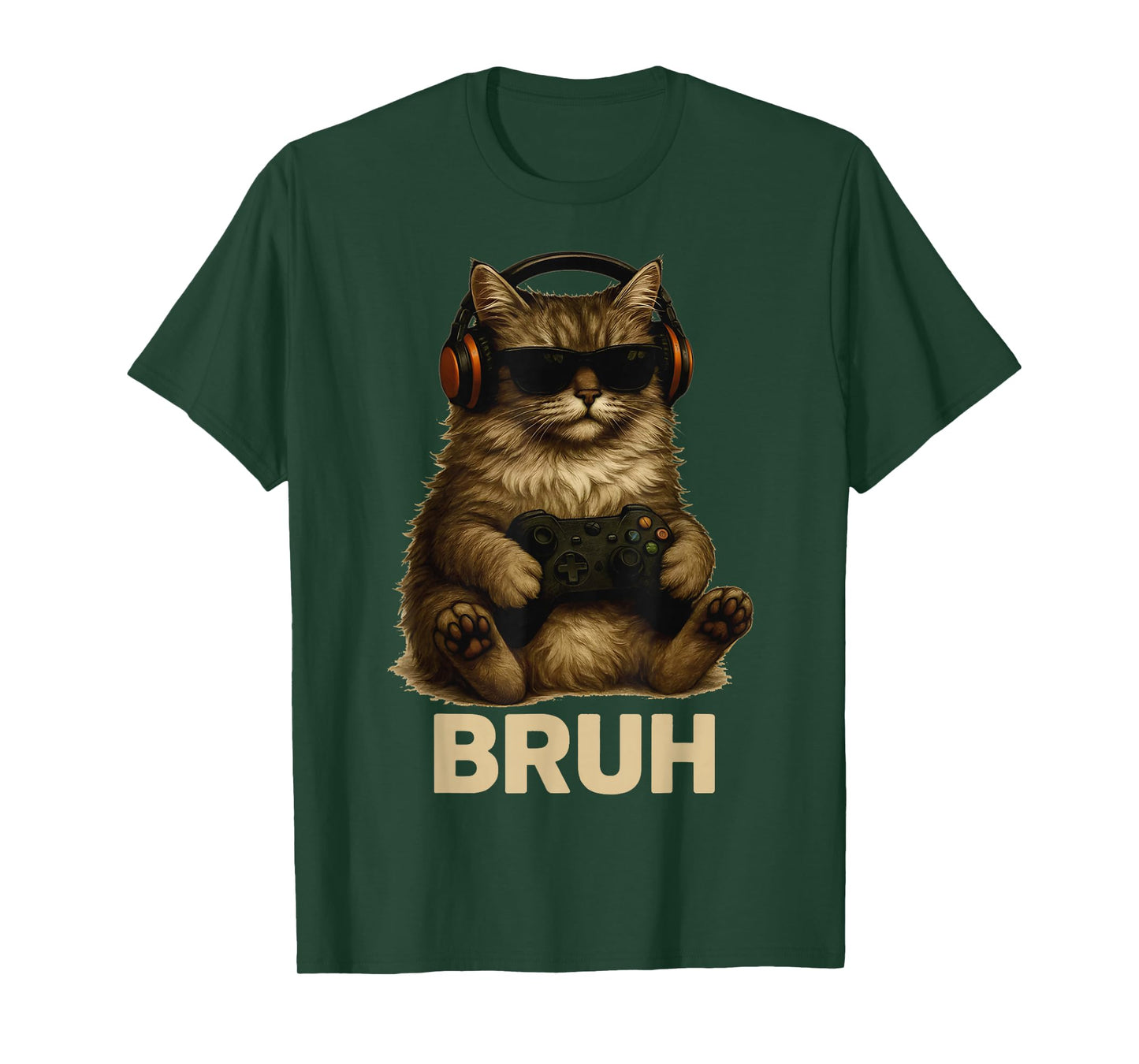 Kitten Cat Playing Video Games Vintage Funny Cat Gaming T-Shirt