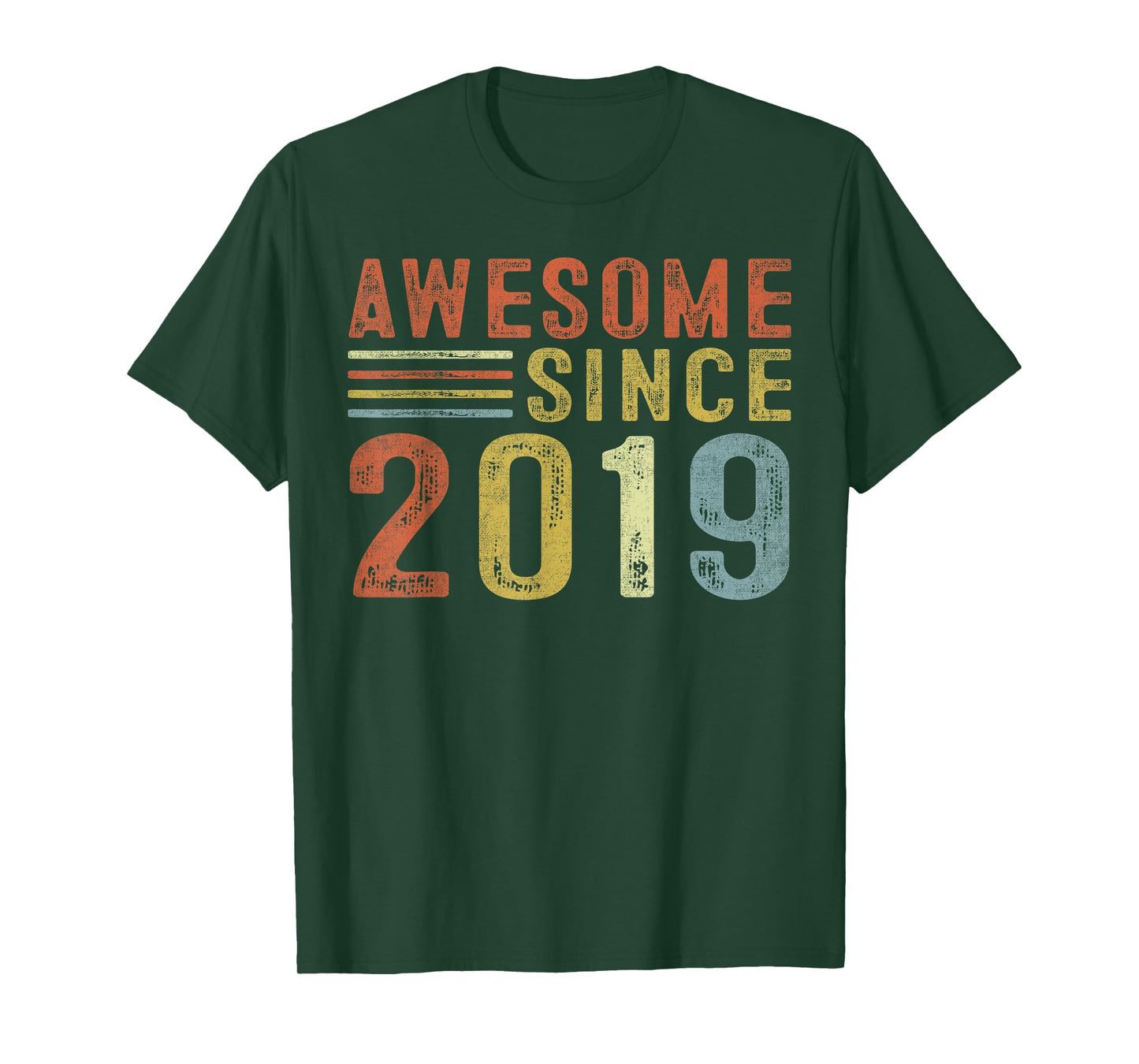 Awesome Since 2019 Vintage Style Born in 2019 Birthday Gifts T-Shirt