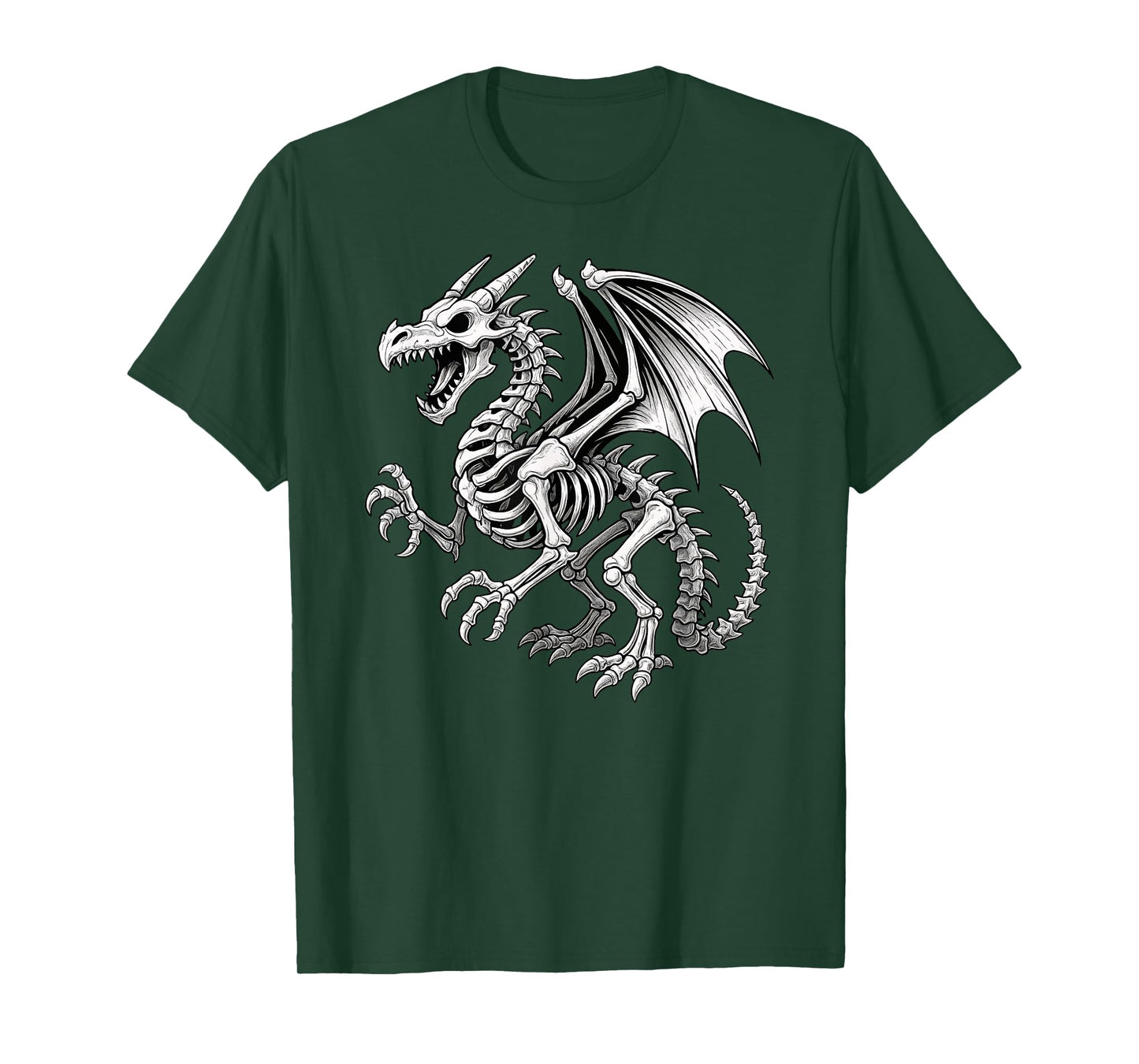Dragon Skeleton Halloween Fantasy Boys Girls Kids T-Shirt