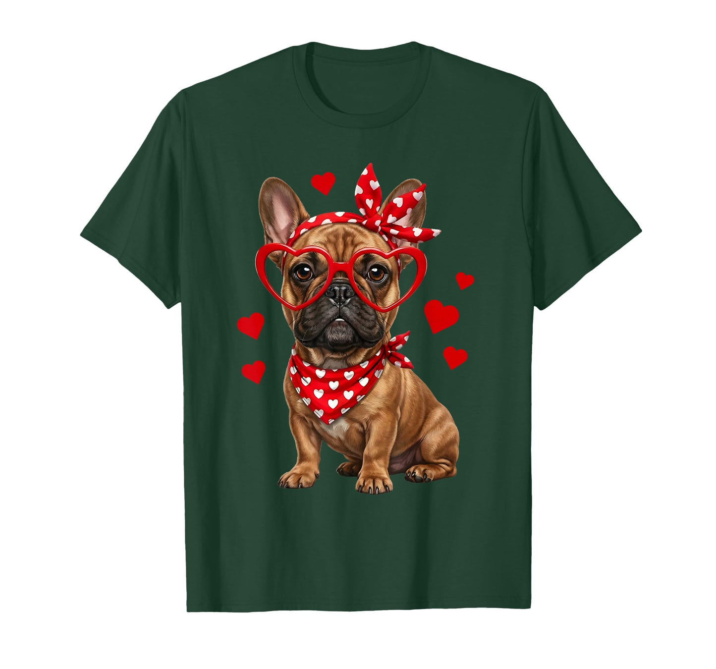French Bulldog Valentines Day Frenchie Lover Dog Heart T-Shirt